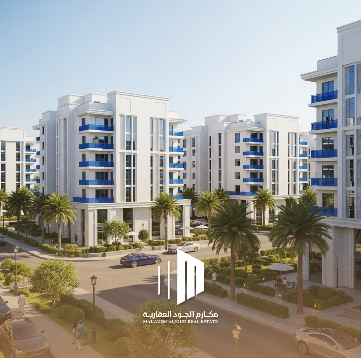 شقق فاخرة مع مواقف سيارات ومرافق محتوي