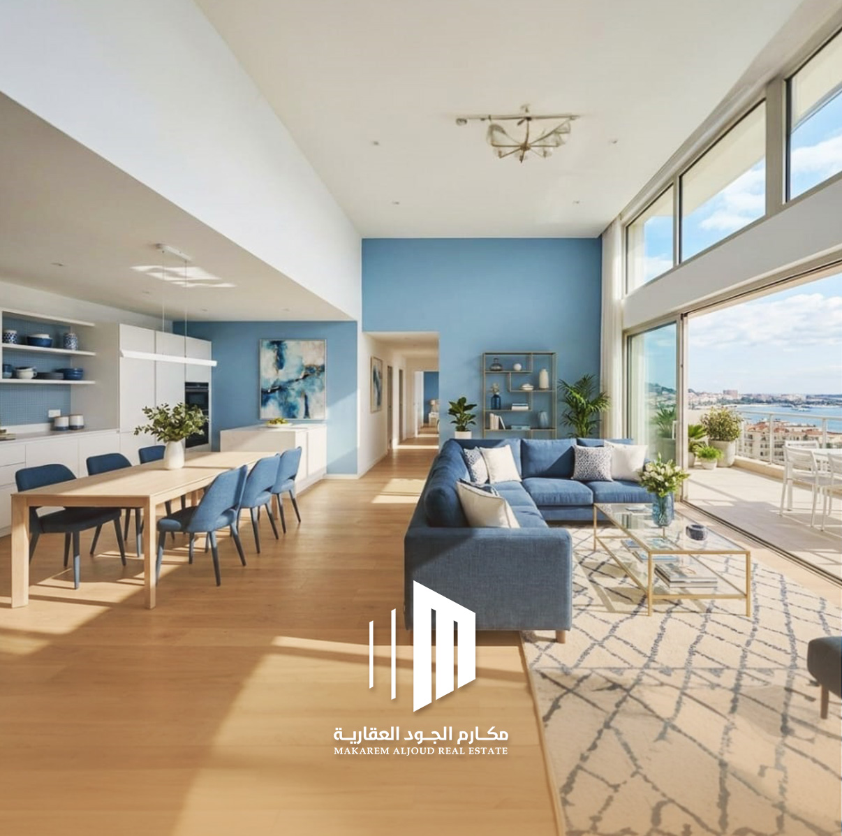 شقق بمساحات واسعة