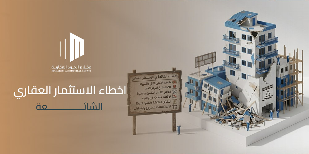 اخطاء الاستثمار العقاري الشائعة