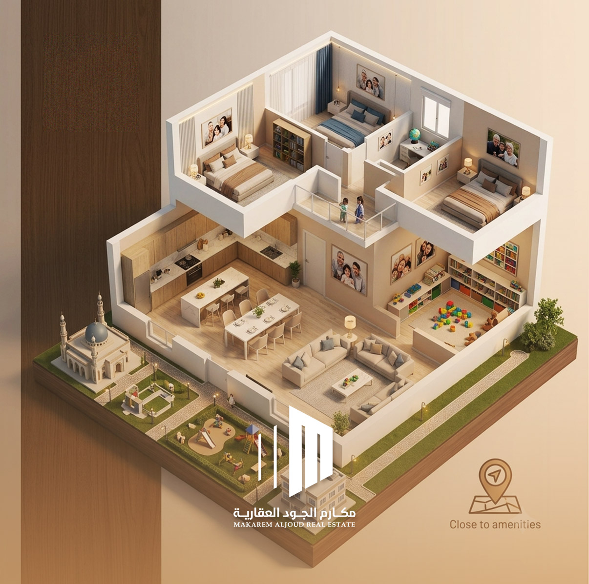 صورة توضيحية داخل مقال وحدات سكنية مناسبة للعائلات في جدة